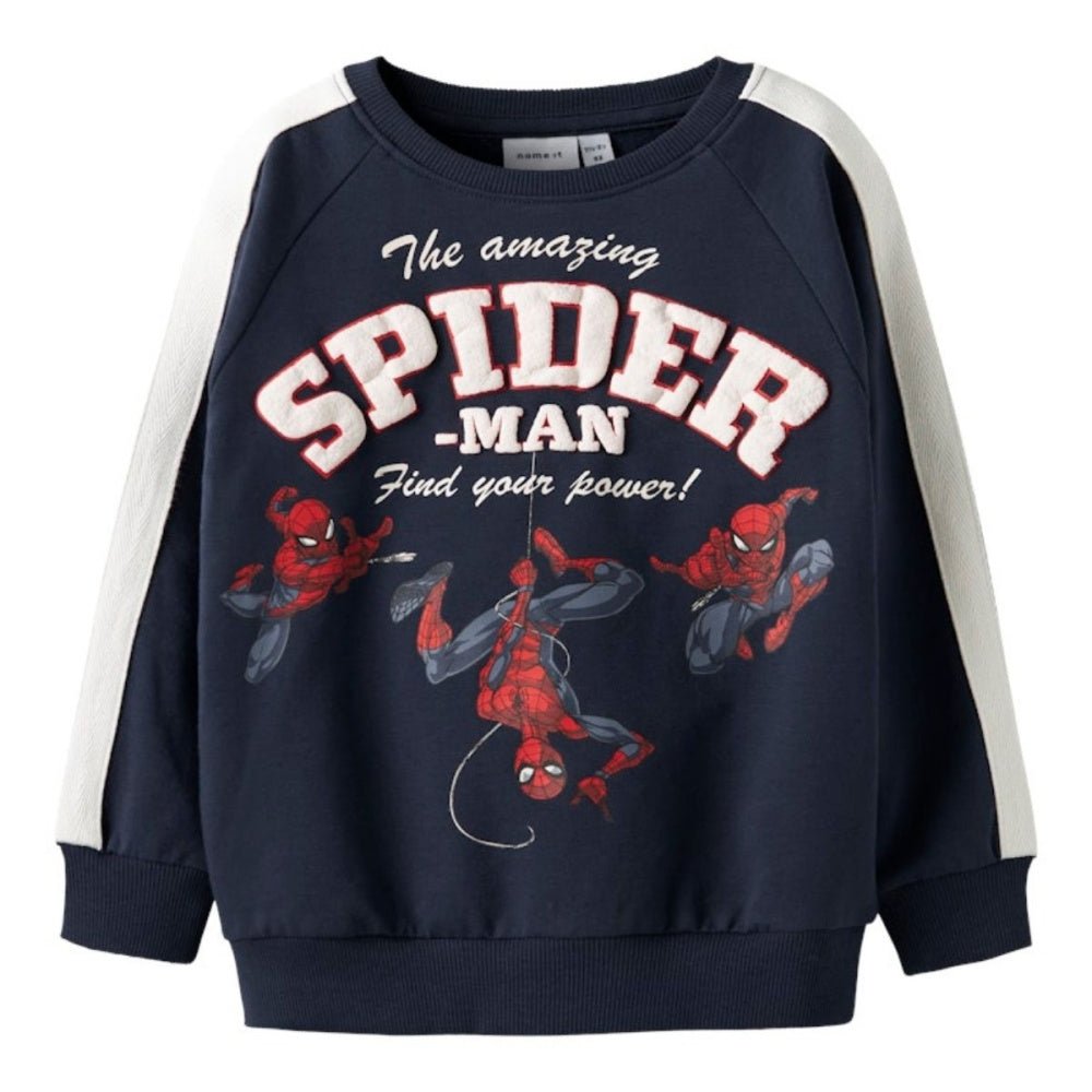 Name It - Genser Sweat Spiderman Navy Blazer - Guttelus