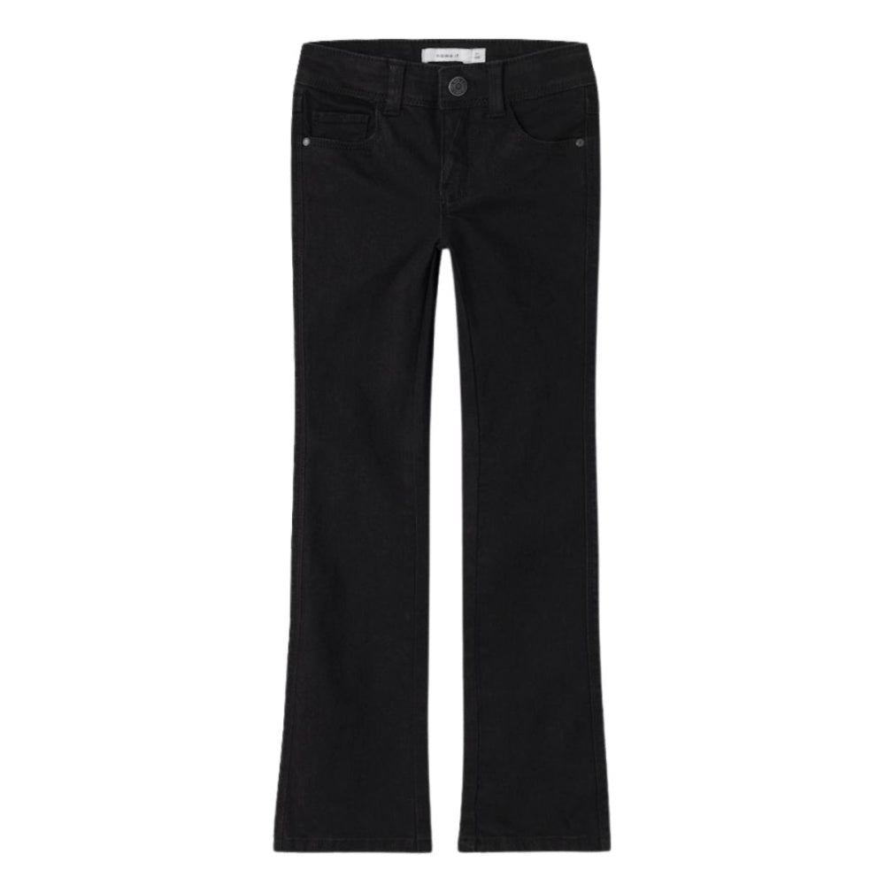 Name It - Jeans Bukse Polly Skinny Boot Black Denim - Guttelus