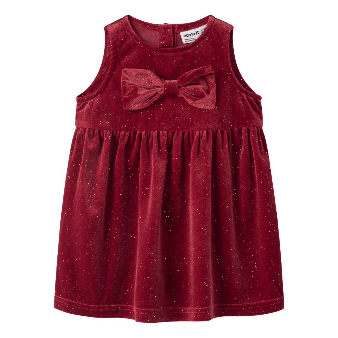Name It - Julekjole Baby Ricy Red Dahlia - Guttelus