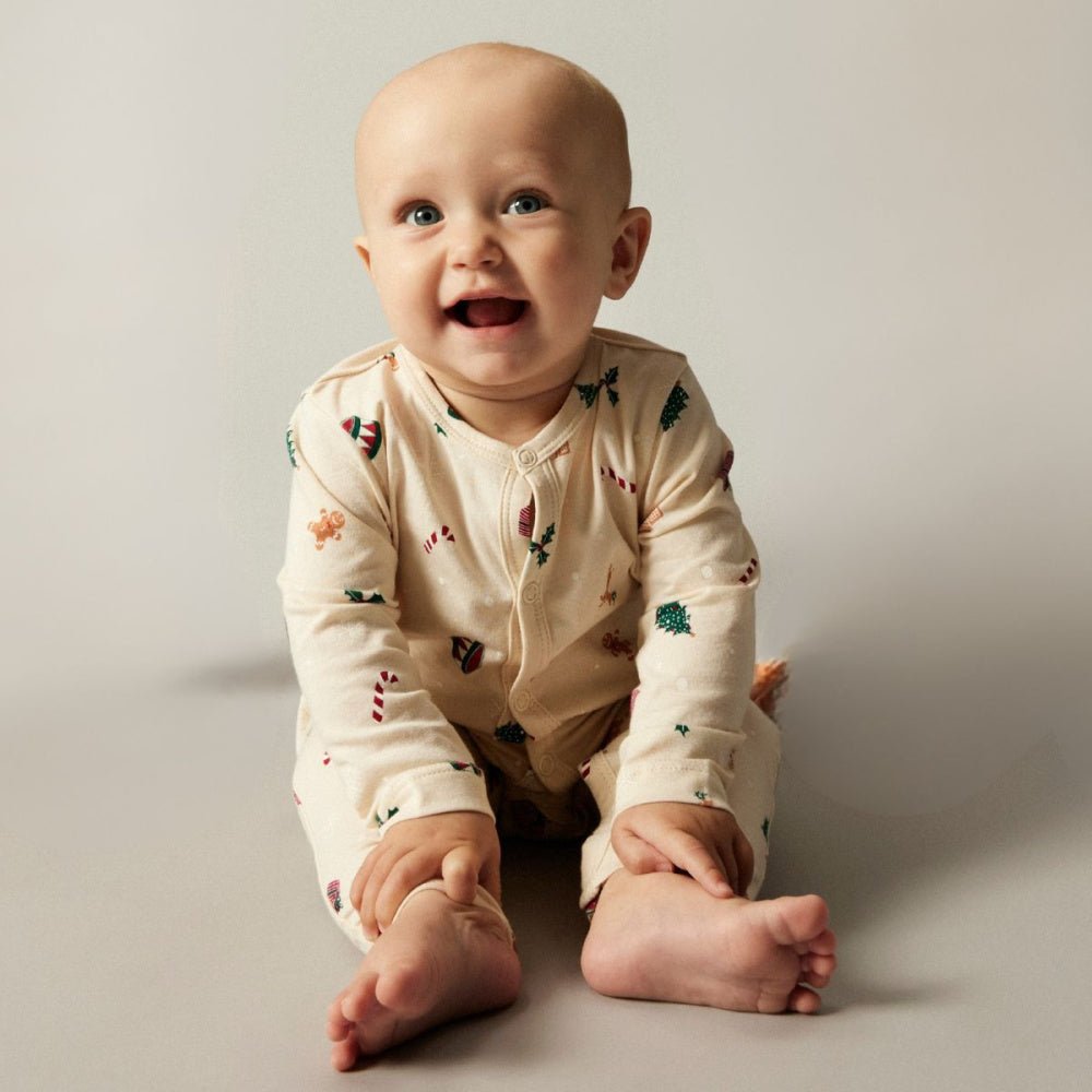 Name It - Julepysj Baby Vismas Xmas Whitecap Gray - Guttelus.no