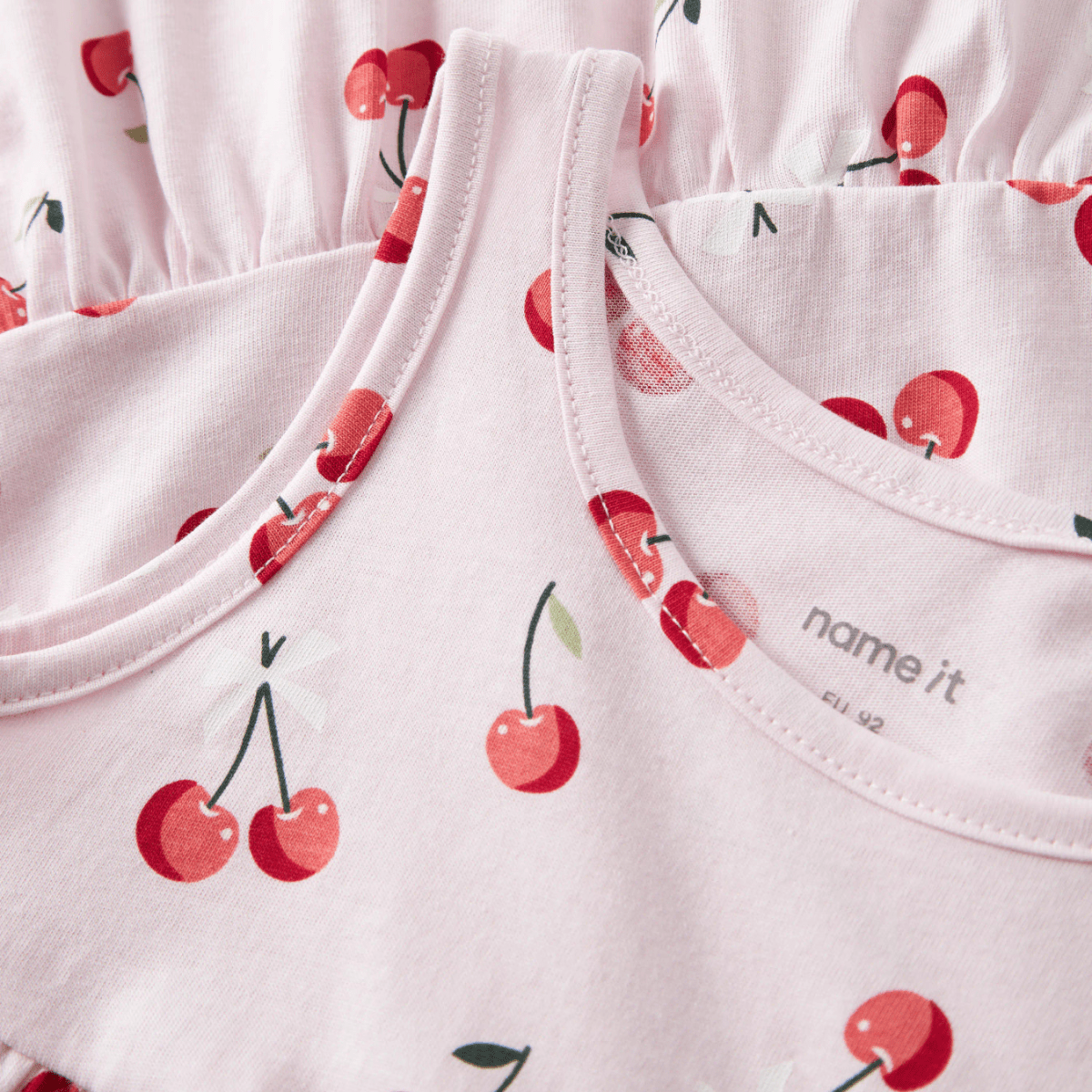 Name It - Kjole Vigga Cradle Pink Cherries - Guttelus.no