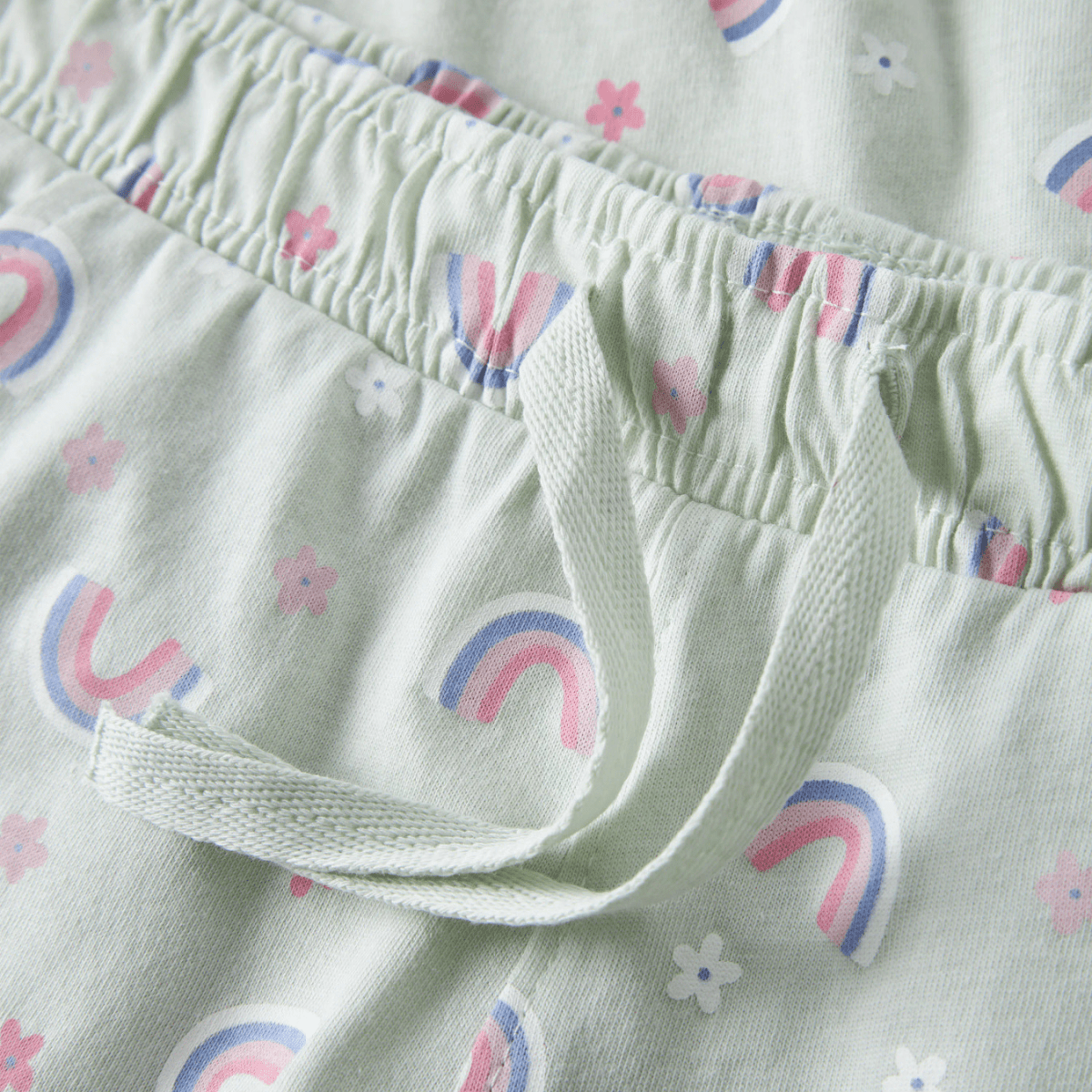 Name It - Shorts Vigga Pale Aqua Rainbow - Guttelus.no