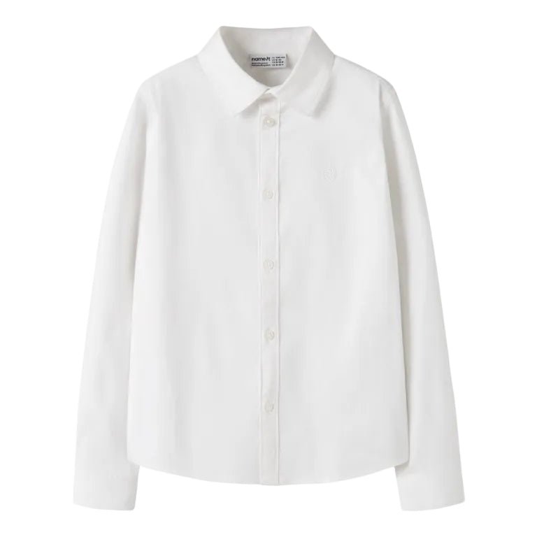 Name It - Skjorte Jr Refrik Bright White - Guttelus