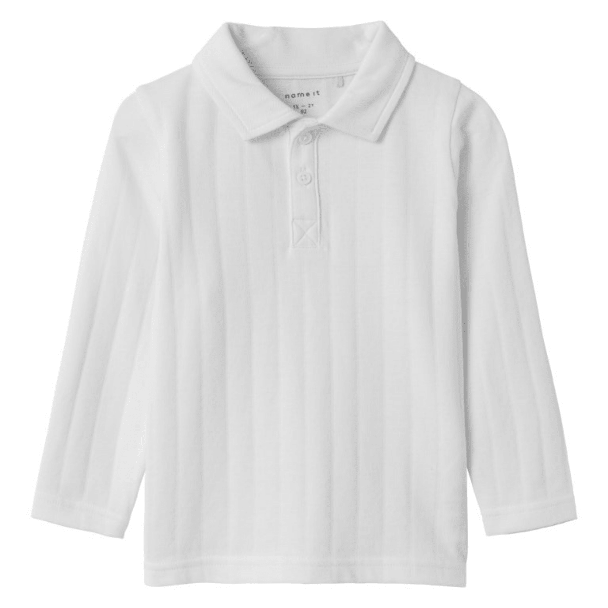 Name It - Skjorte Polo Fen Bright White - Guttelus.no