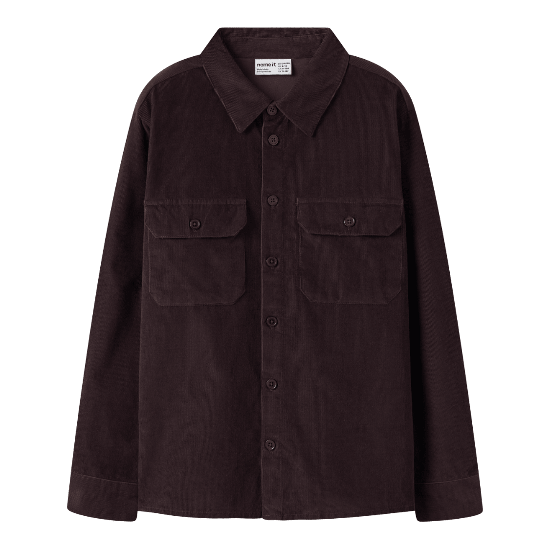 Name It - Skjorte Rami Chocolate Plum - Guttelus