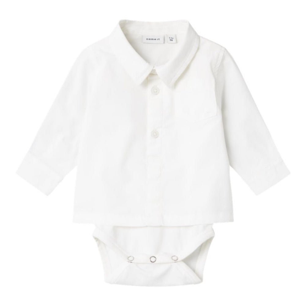 Name It - Skjortebody Roah Bright White - Guttelus
