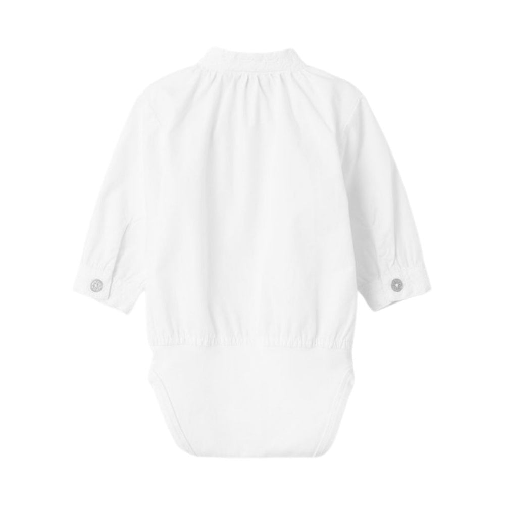 Name It - Skjortebody Toby XXV Bright White - Guttelus.no