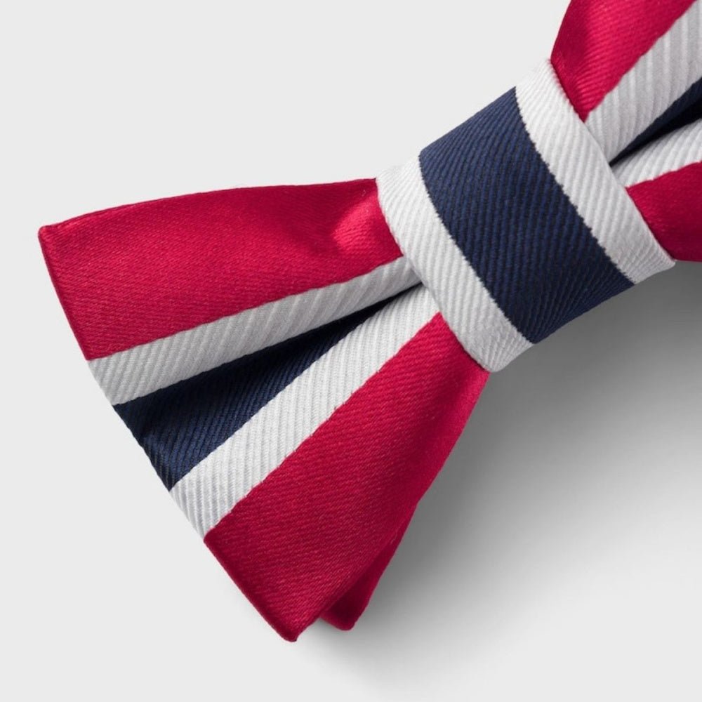 Name It - Sløyfe Dubble Bow Tie Rød/ Hvit/ Blå - Guttelus.no