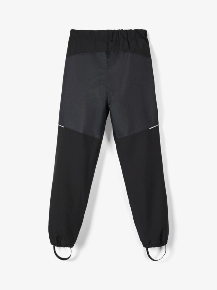 Name It - Softshell Bukse Alfa Sort - Guttelus.no