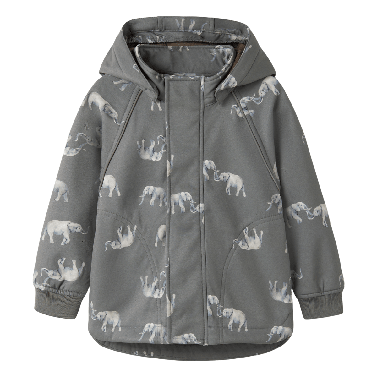 Name It - Softshelljakke Alfa Quiet Shade Elephant - Guttelus.no