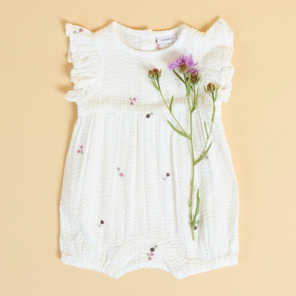 Name It - Sommerdrakt Baby Juliette Cloud Dancer - Guttelus