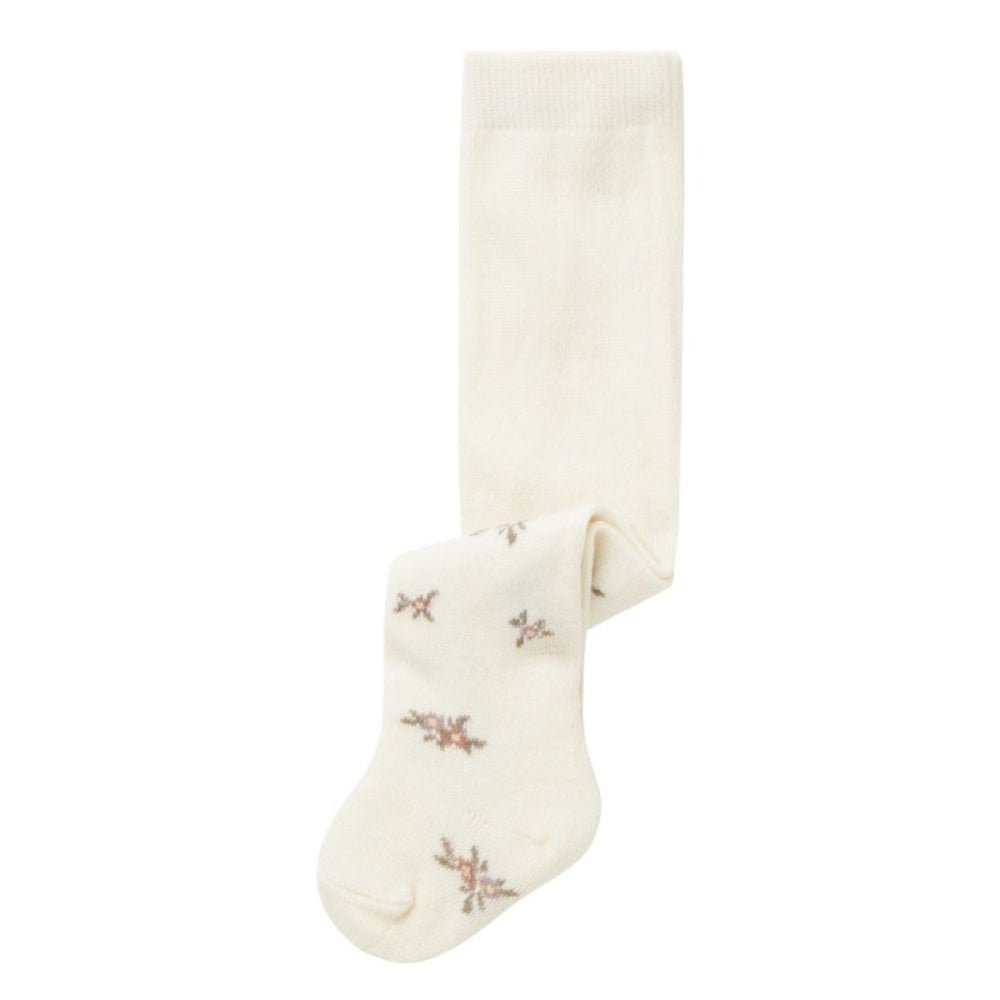 Name It - Strømpebukse Baby Ull/ Bomull Wak Snow White Small Flowers - Guttelus.no