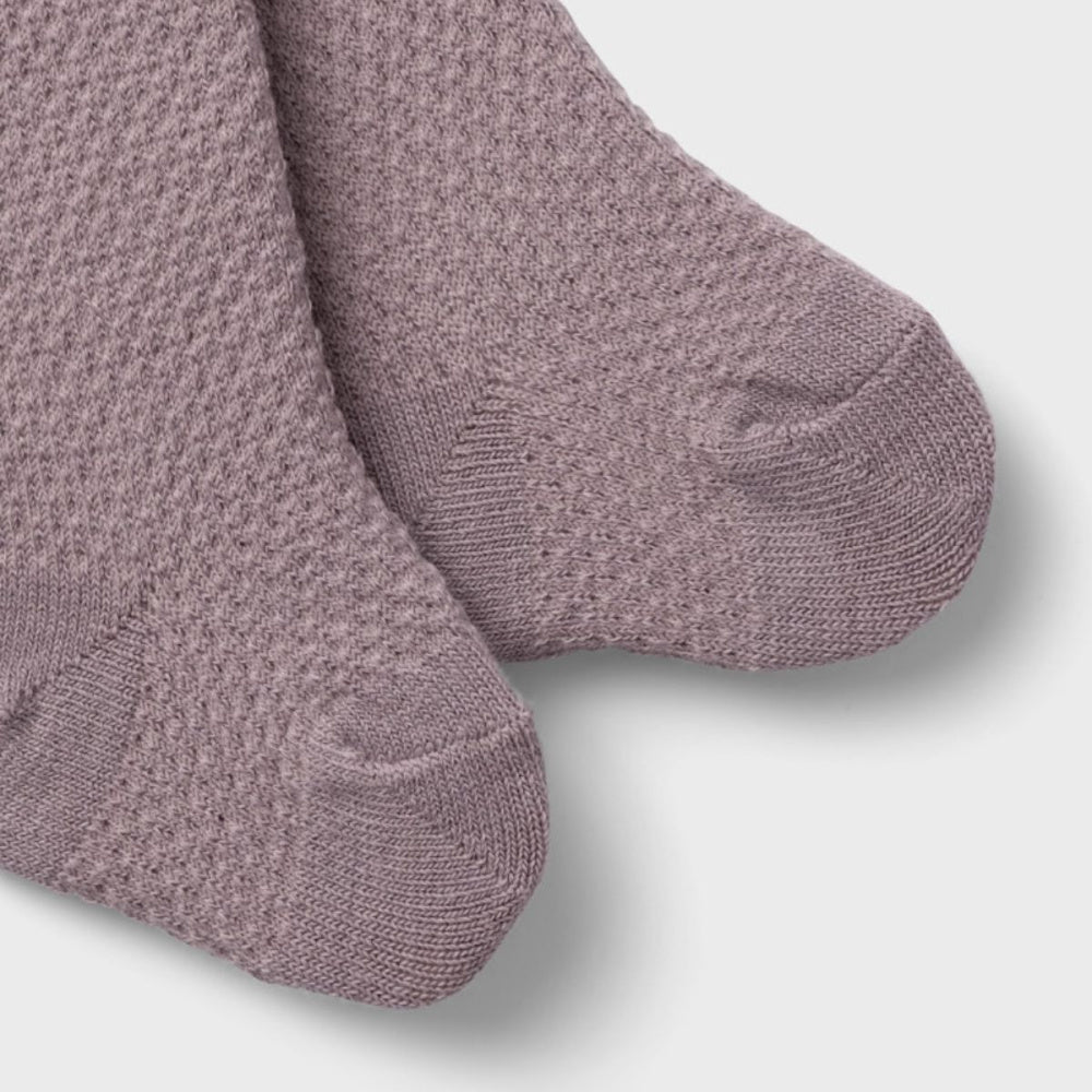 Name It - Strømpebukse i Ull Baby Wakma Structure Purple Dove - Guttelus.no