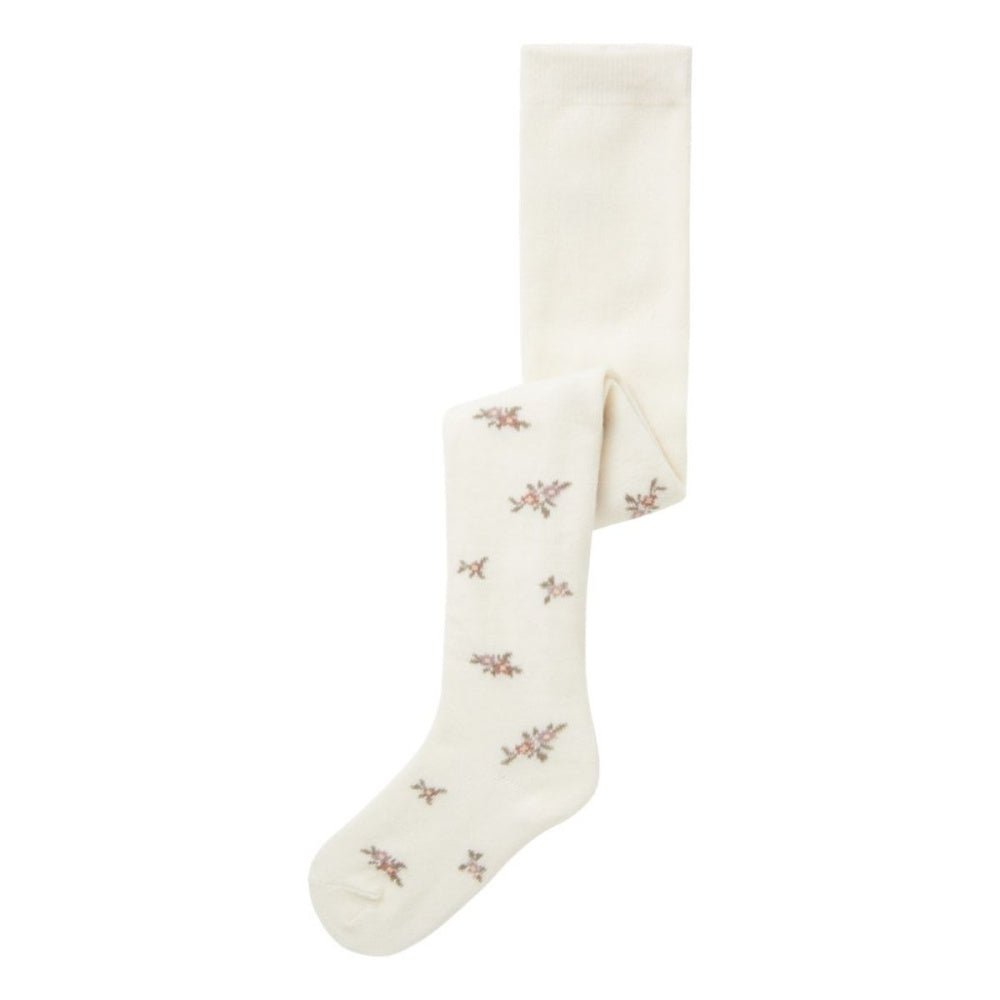 Name It - Strømpebukse Ull/ Bomull Wak Snow White Small Flowers - Guttelus.no
