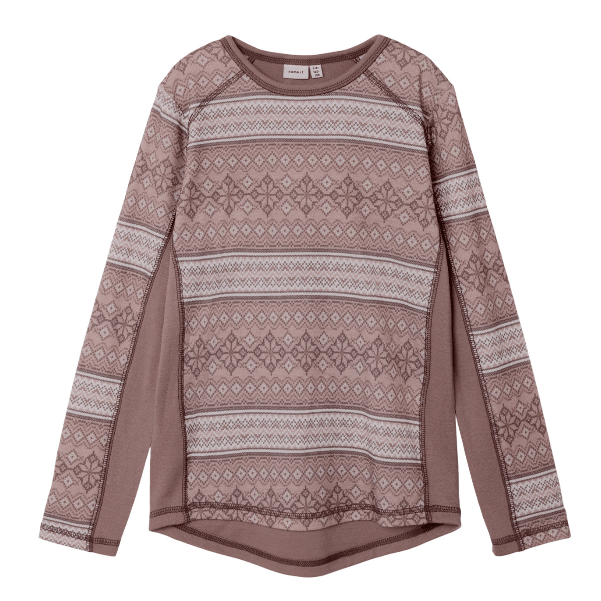 Name It - Trøye i Ull Willto Antler Snow Pattern - Guttelus