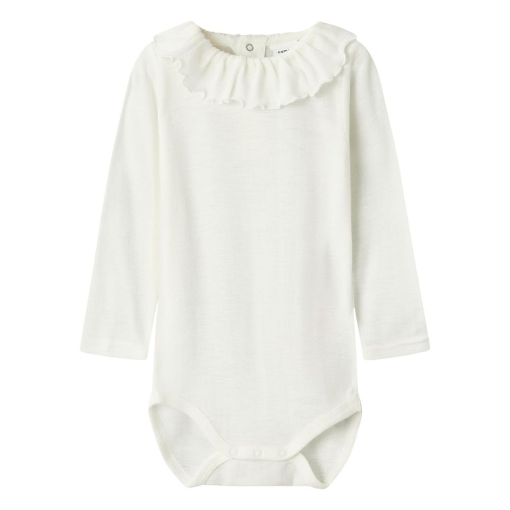 Name It - Ullbody med Krage Wang Rib Snow White - Guttelus