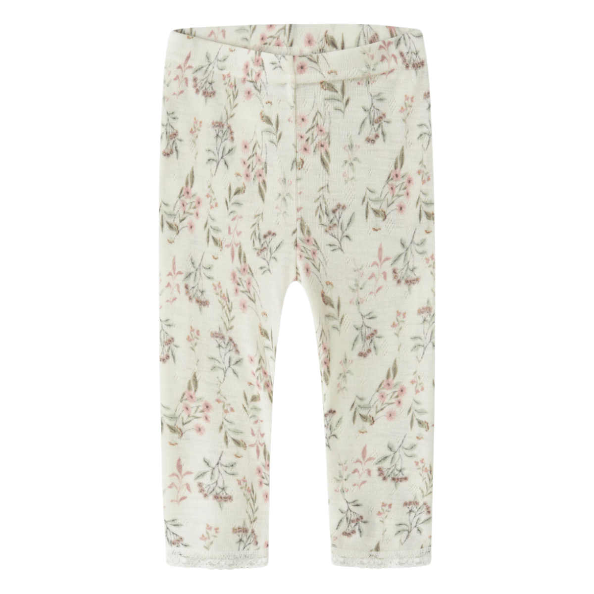 Name It - Ullongs Baby Wang Snow White Flowers + Leafs - Guttelus.no