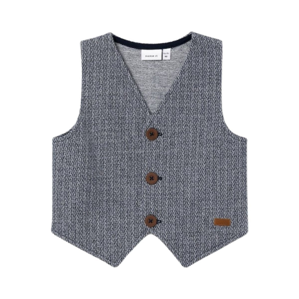 Name It - Vest Fort Sweat Dark Sapphire - Guttelus.no