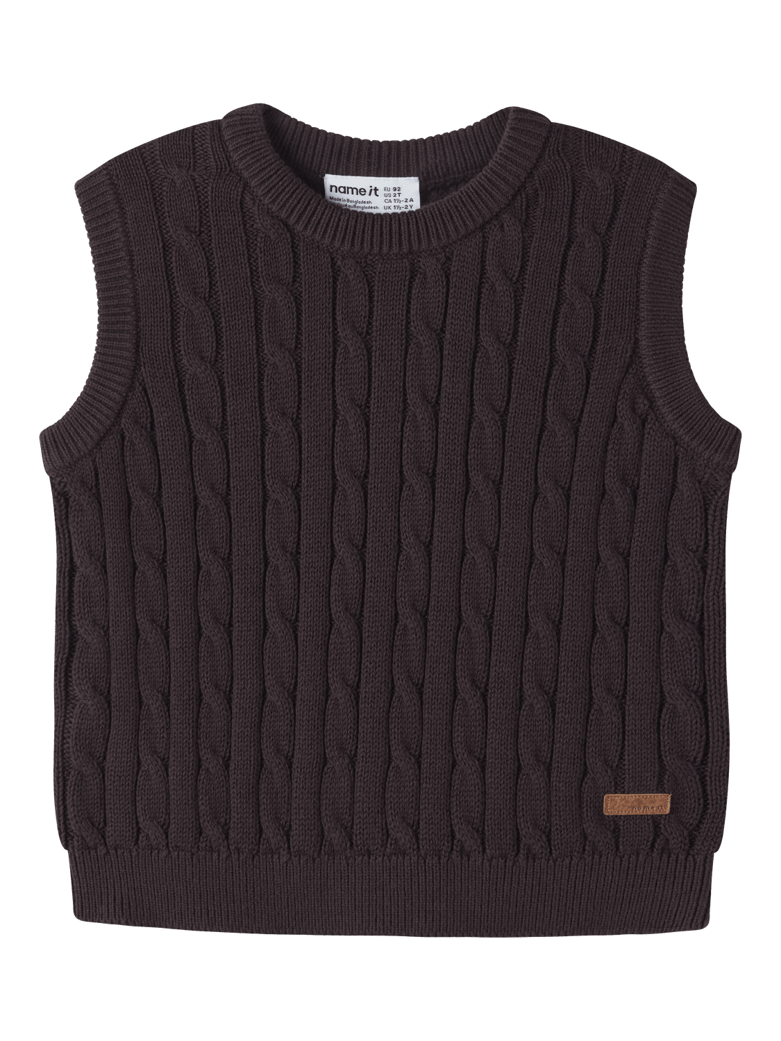 Name It - Vest Raffat Chocolate Plum - Guttelus