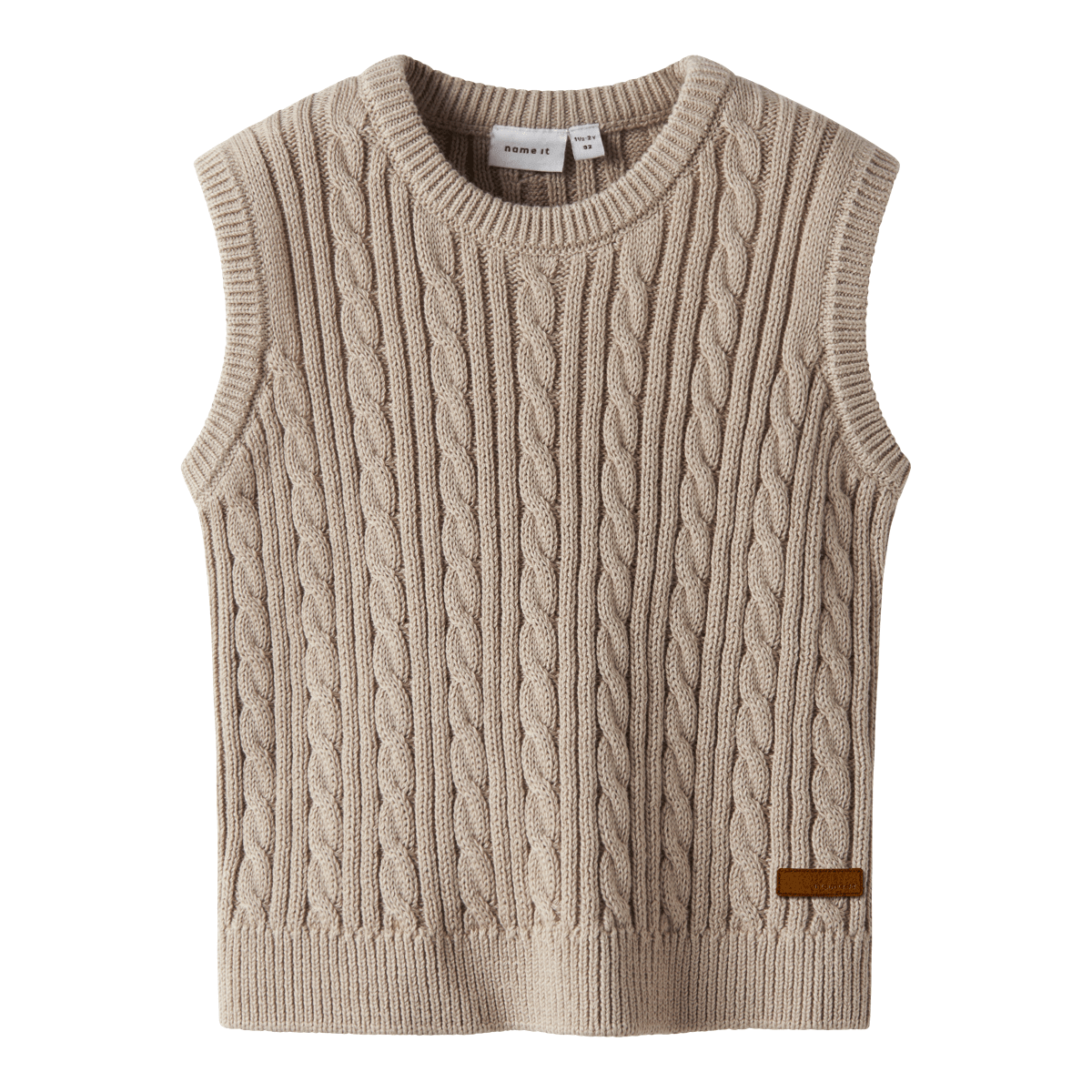 Name It - Vest Roman Beige - Guttelus.no