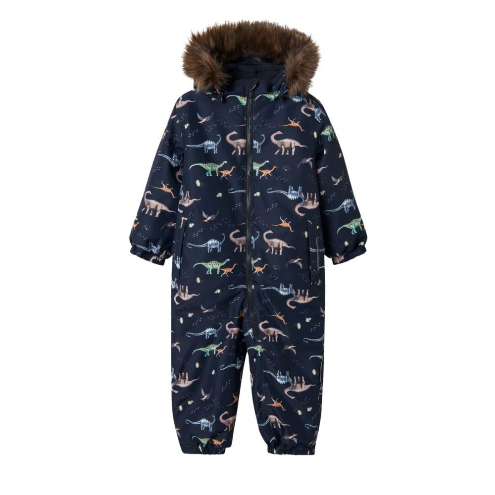Name It - Vinterdress Snow10 Dark Sapphire Dinosaur - Guttelus.no