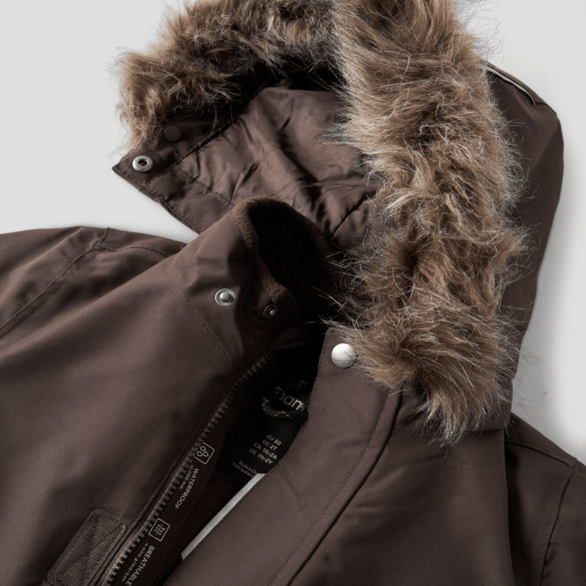 Name It - Vinterdress Snow10 Seal Brown - Guttelus
