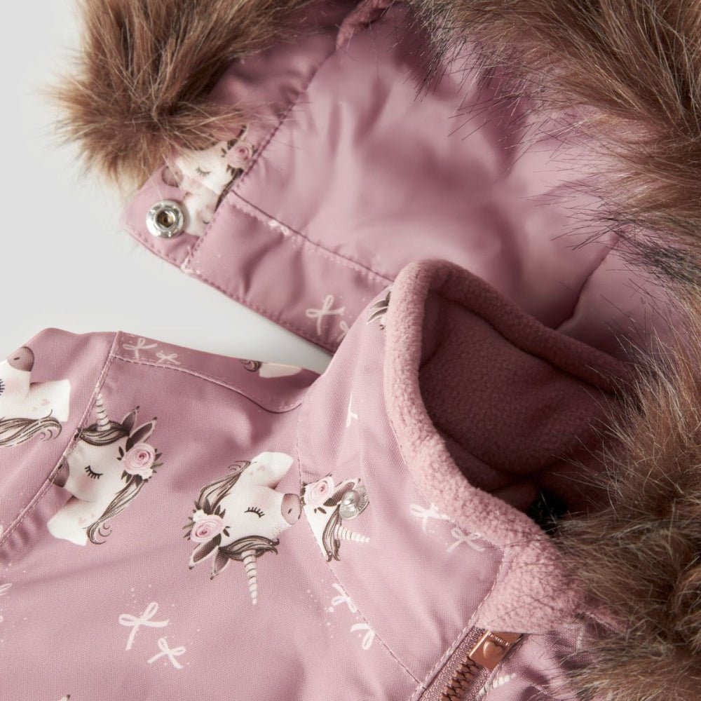 Name It - Vinterdress Snow10 Woodrose Unicorn - Guttelus.no