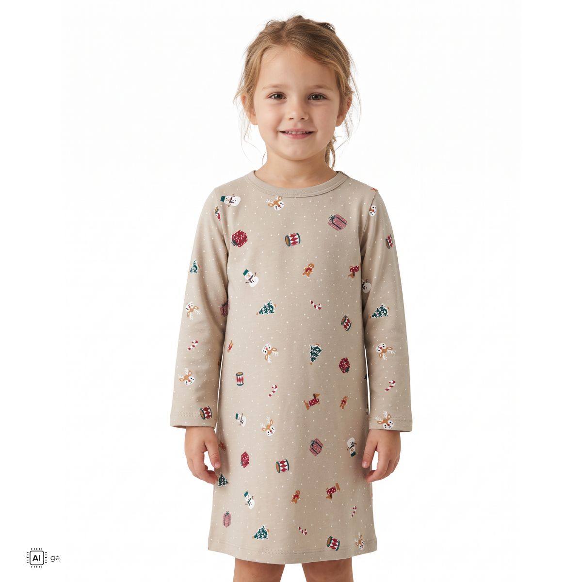Name It - Julepysj Nattkjole Vismas 2026 Pure Cashmere
