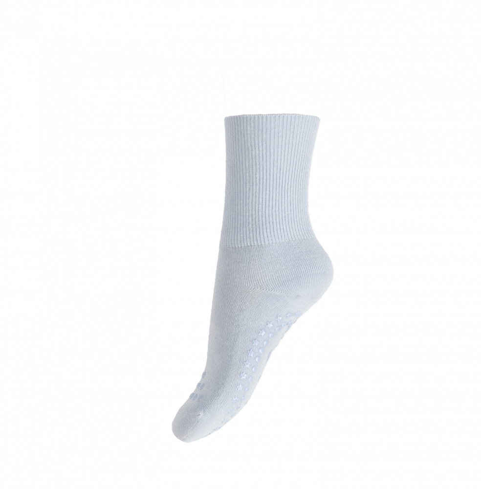 Nordic Kids - Sokker Bambus 2pk Anti-Skli Blå/ Grå - Guttelus.no