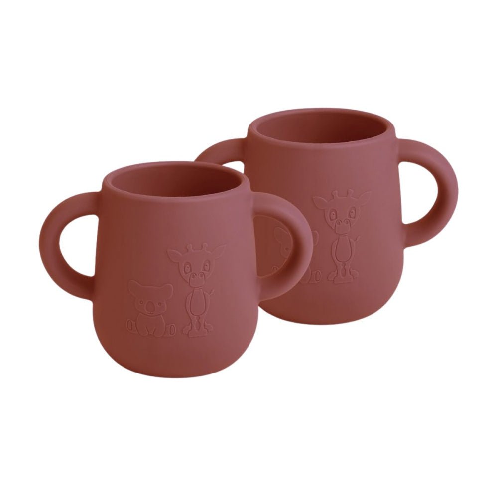 Nuuroo - 2 pk Kopper med håndtak Mahogany - Guttelus.no