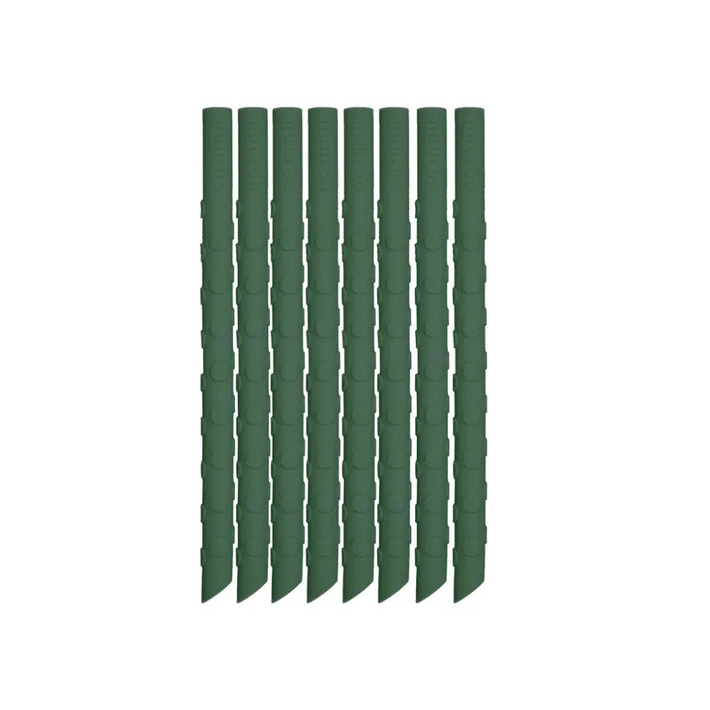 Nuuroo - 8 pk Silikonsugerør Dusty Green - Guttelus