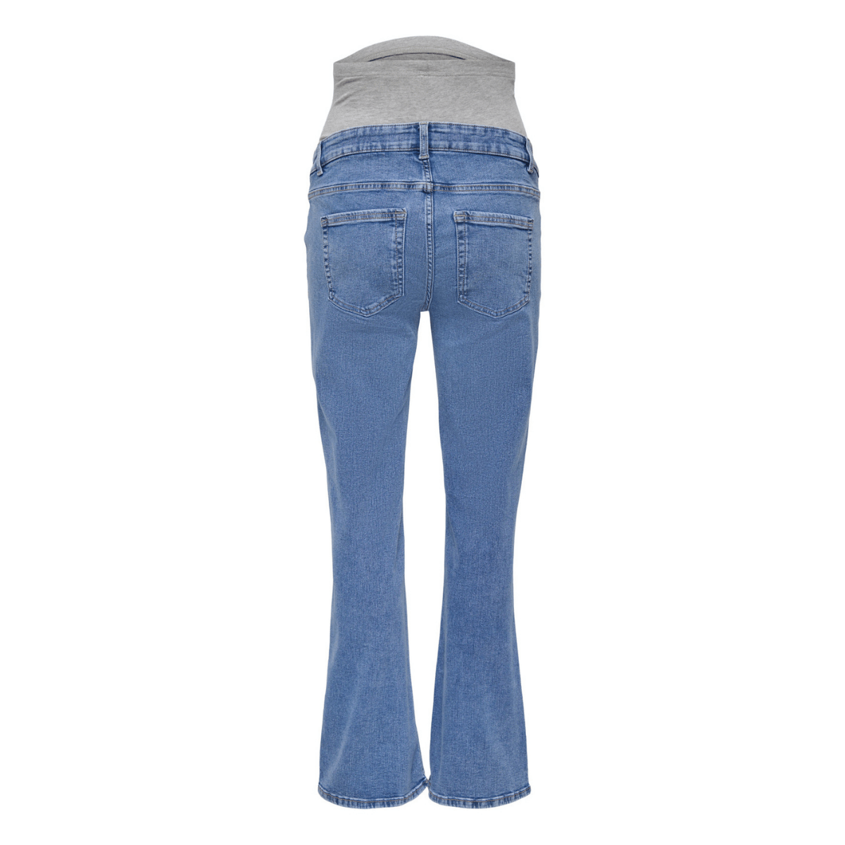 ONLY Maternity - Jeans Blush Flared Light Blue Denim - Guttelus.no