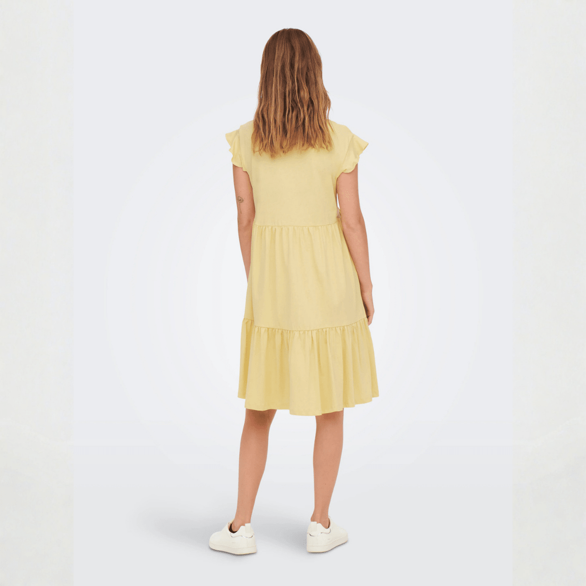 ONLY Maternity - Kjole Mamma May Life Frill Straw - Guttelus.no