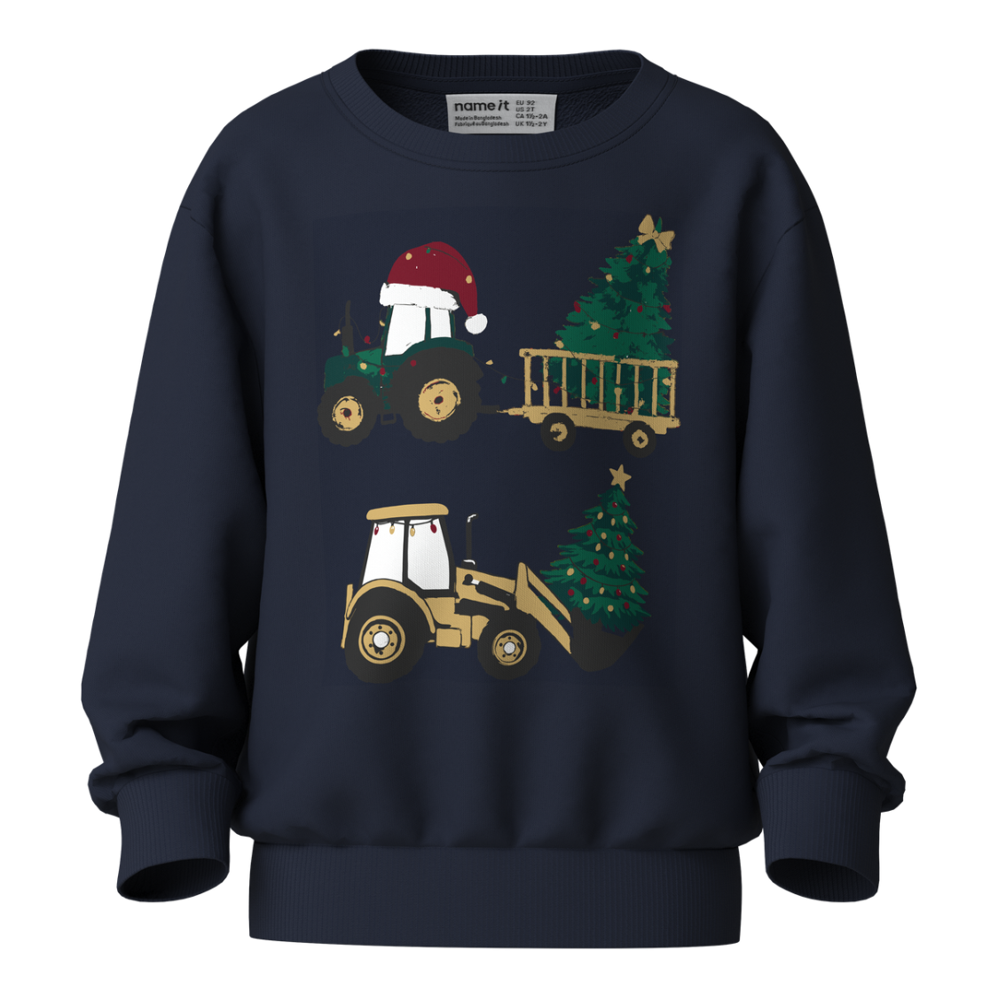 Name It - Julegenser Tractor Voluf Navy Blazer