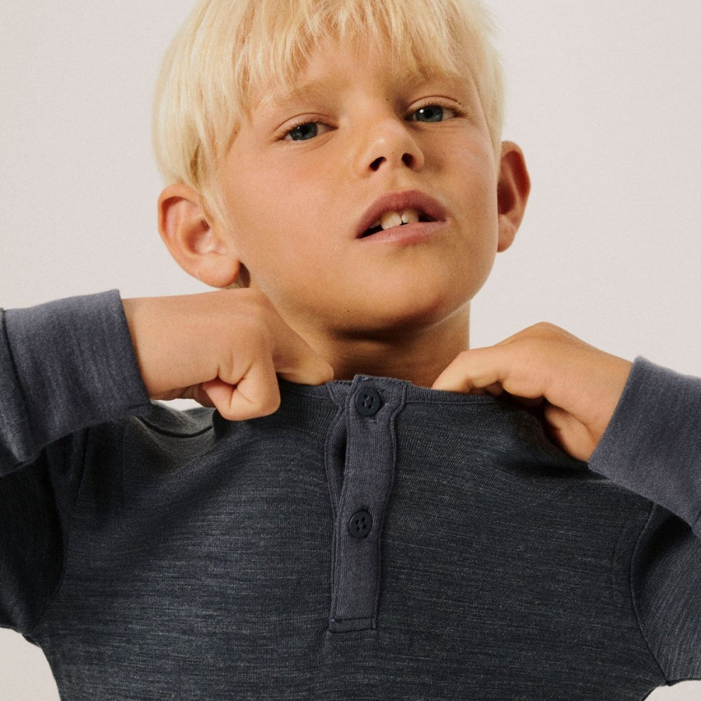 Name It - Trøye i Ull og Bambus Jr Wyla Ombre Blue