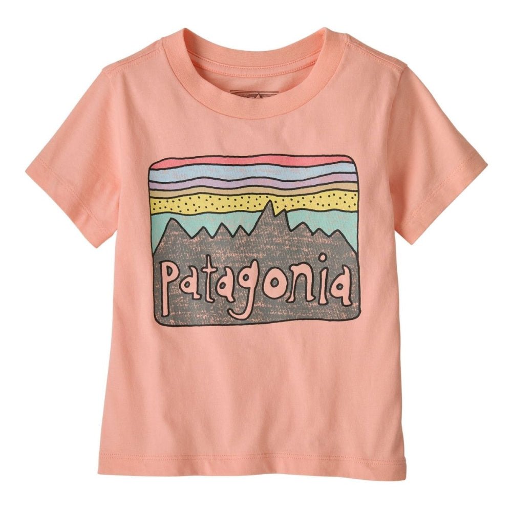 Patagonia - Baby Fitz Roy Skies T-Shirt Sunlit Pink - Guttelus