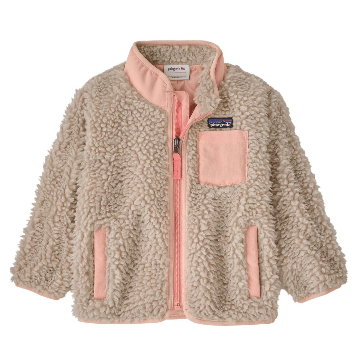 Patagonia - Baby Retro-X Fleece Jacket Natural / Sunlit Pink - Guttelus