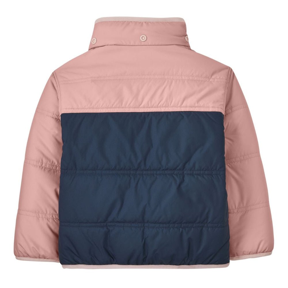 Patagonia - Baby Reversible Tribbles Hoody New Navy w/Mallow Pink - Guttelus.no