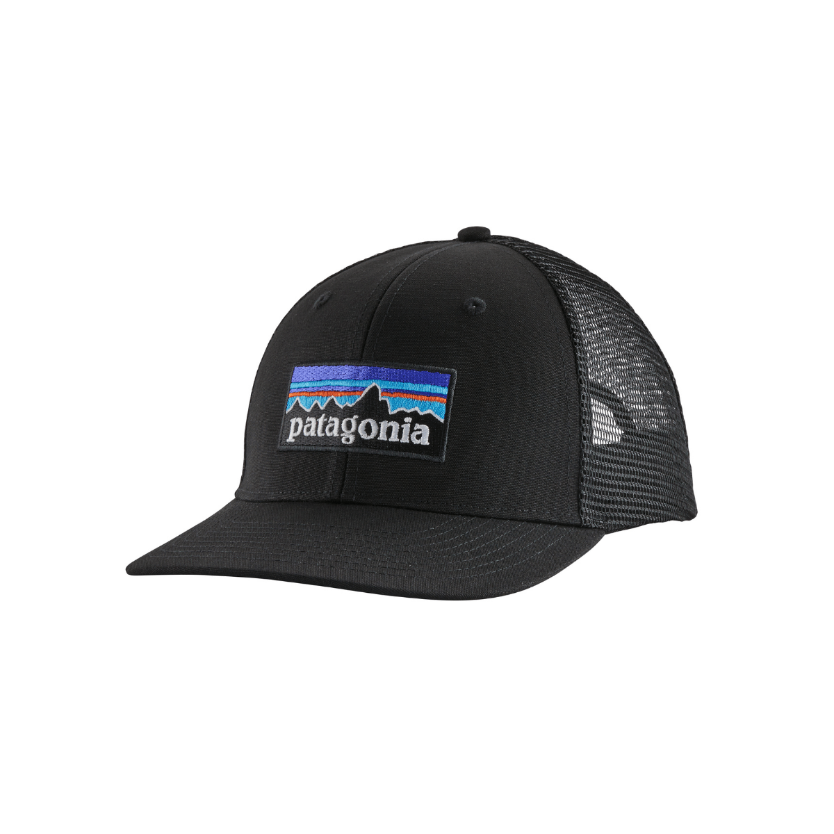 Patagonia - Caps P-6 Logo Trucker Hat Black - Guttelus