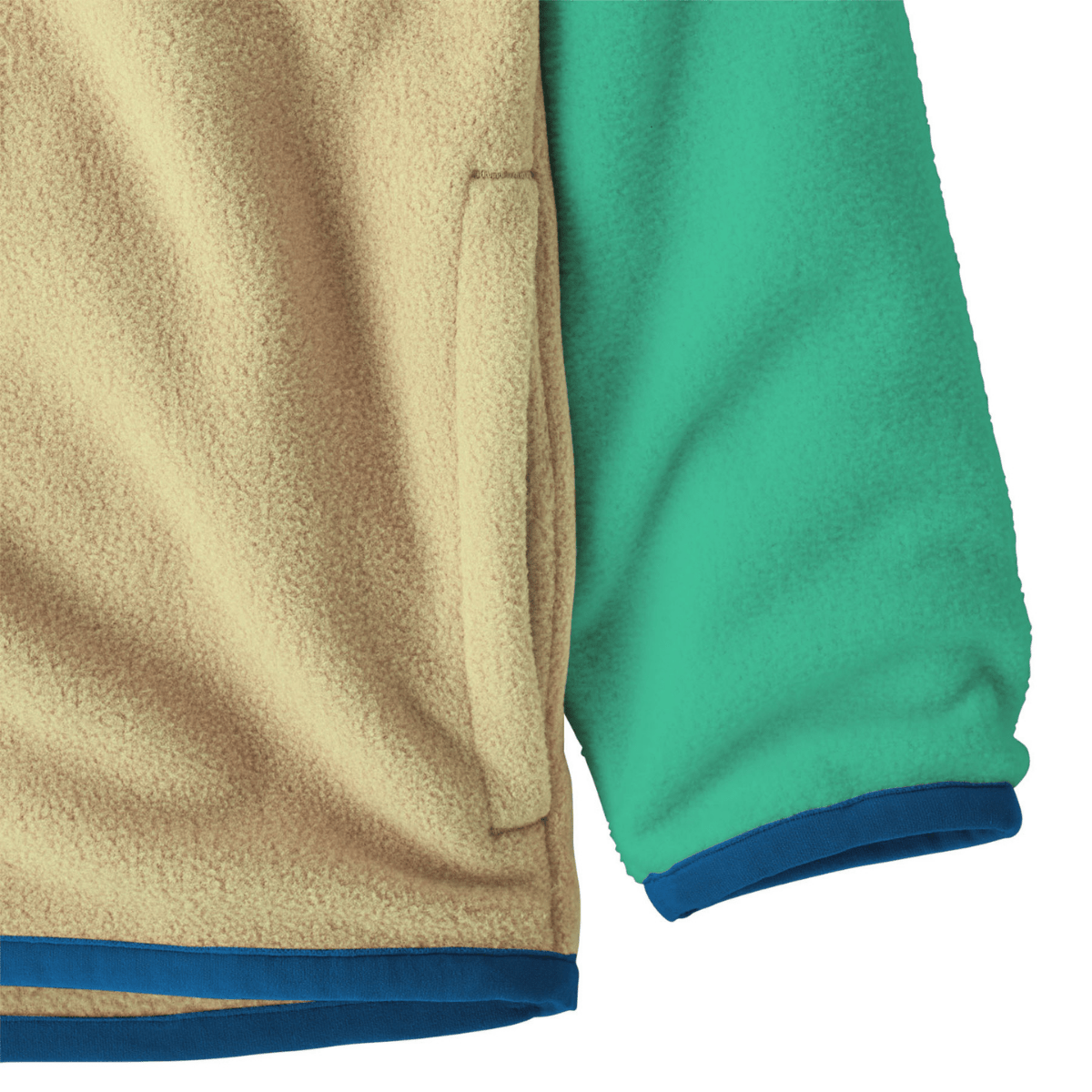 Patagonia - Fleecejakke Micro D Snap-T Buttercup Yellow w/Aqua - Guttelus.no