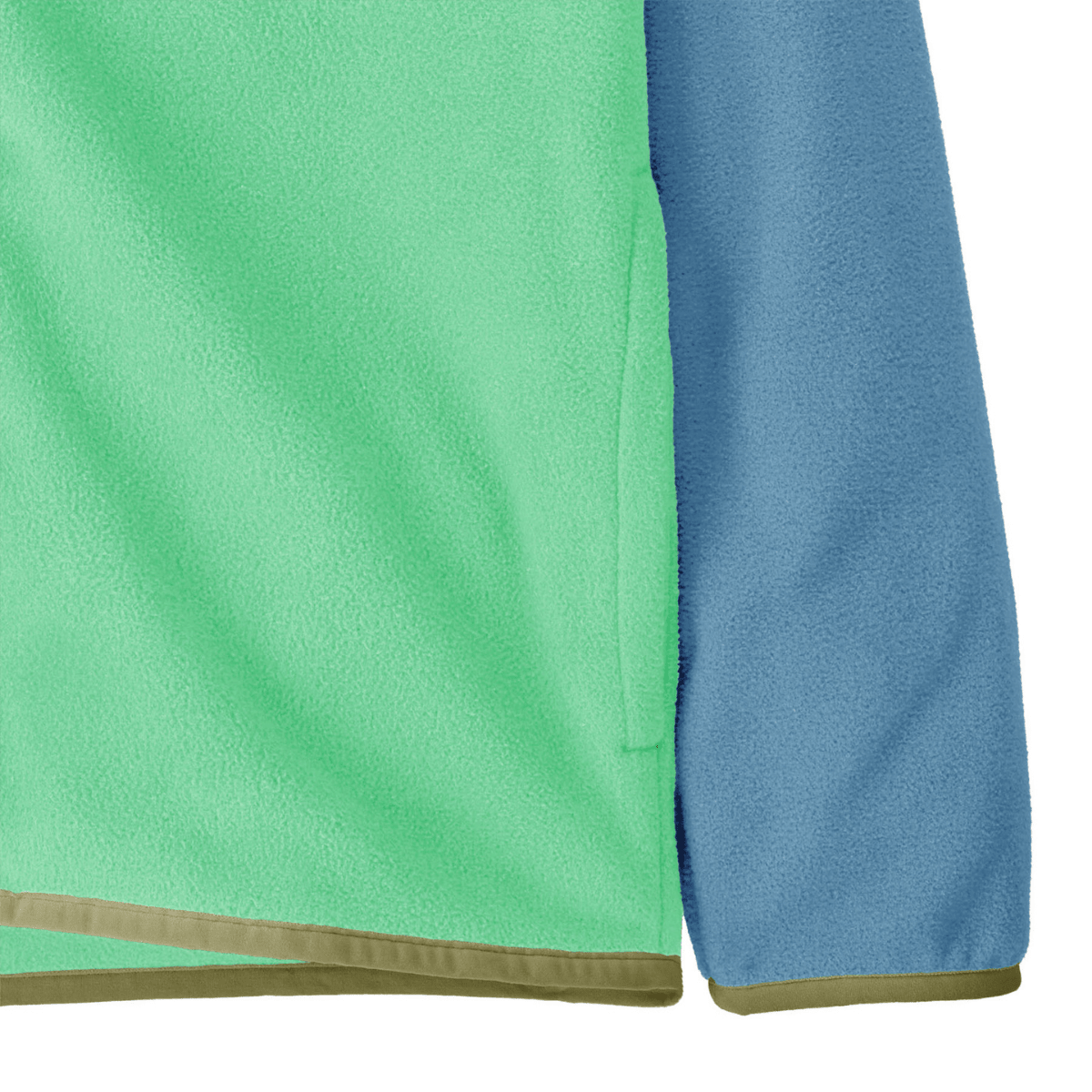 Patagonia - Fleecejakke Micro D Snap-T Early Teal w/Shore Blue - Guttelus.no
