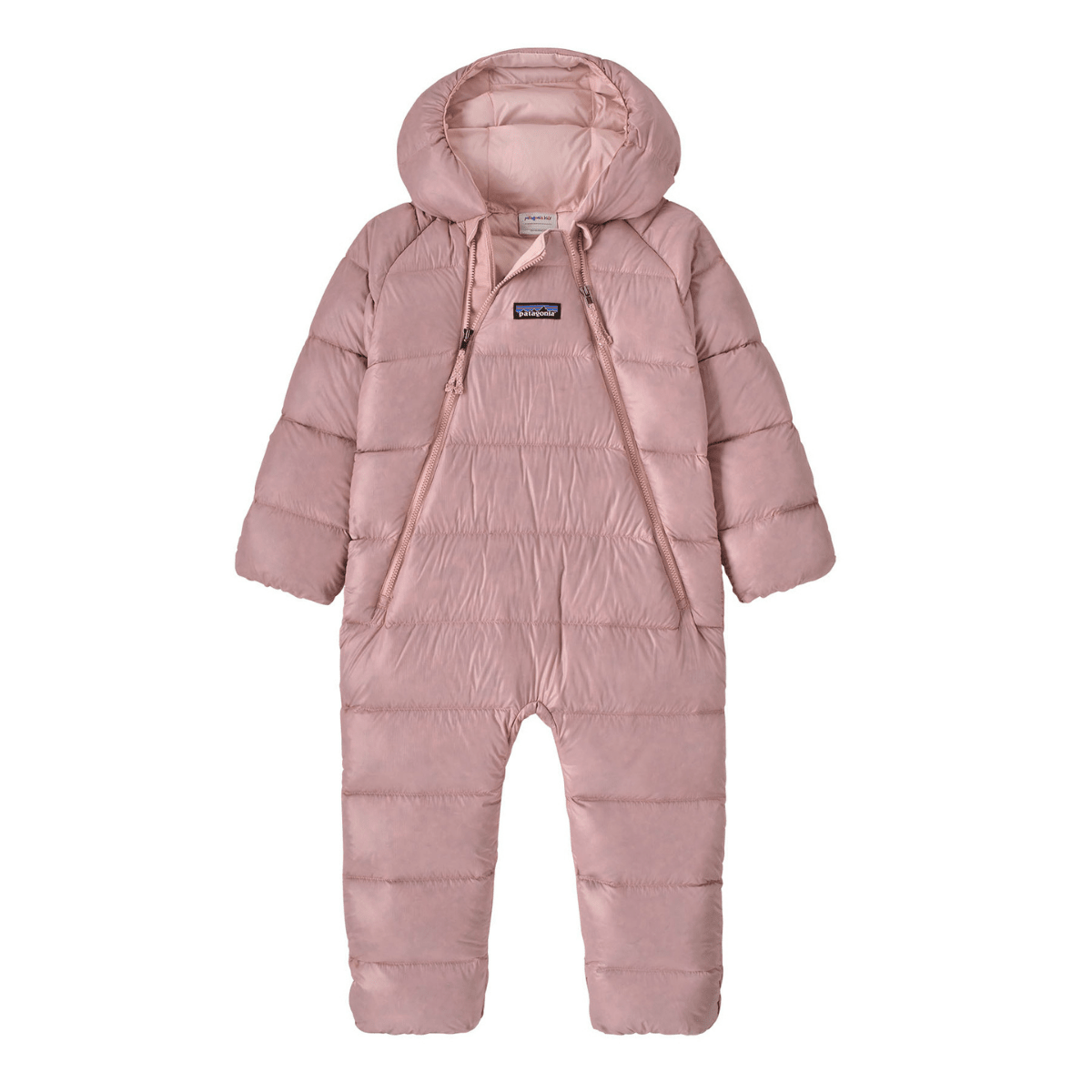 Patagonia - Infant Hi-Loft Down Sweater Bunting Fuzzy Mauve - Guttelus