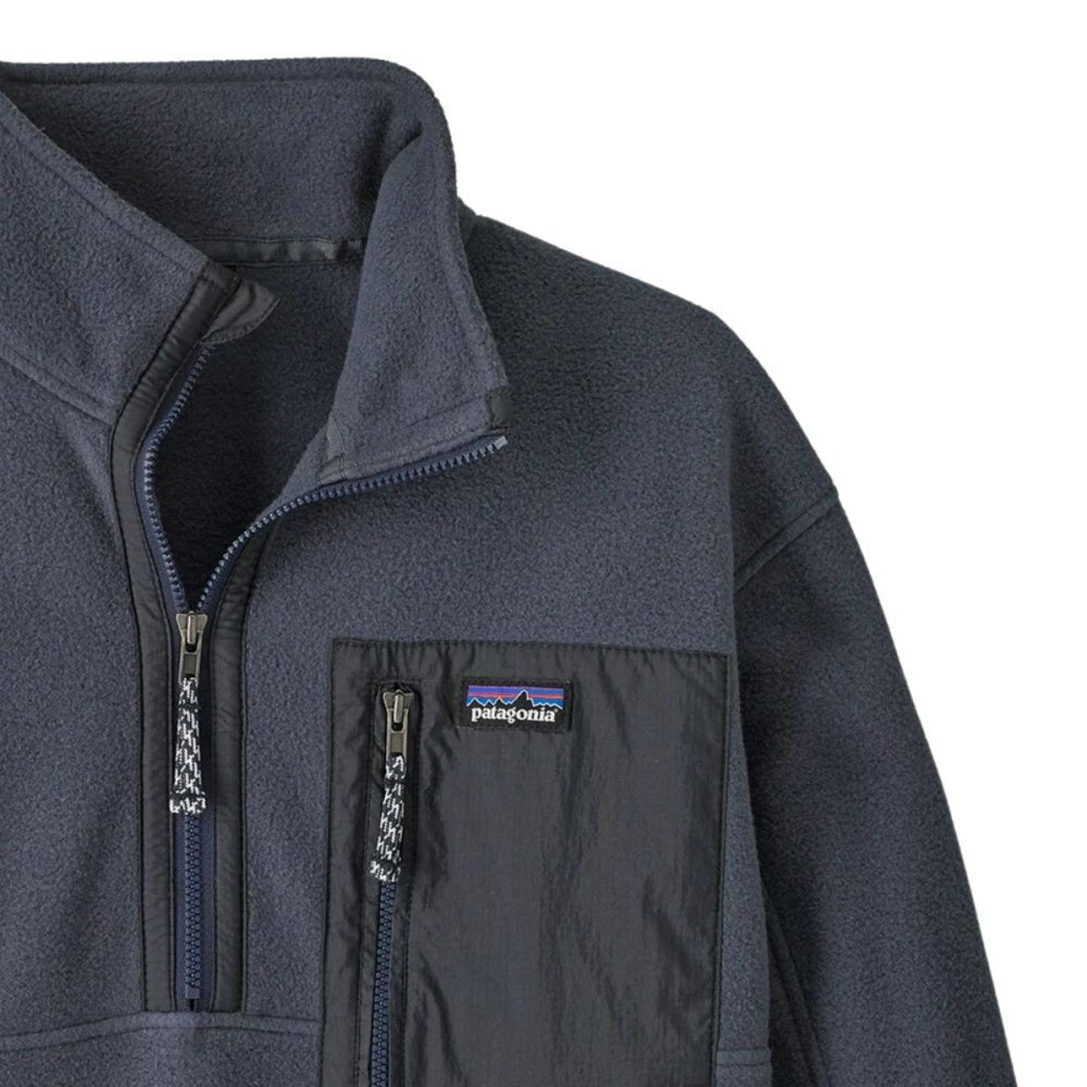 Patagonia - Kids Microdini 1/2-Zip Fleece Pullover Smolder Blue - Guttelus