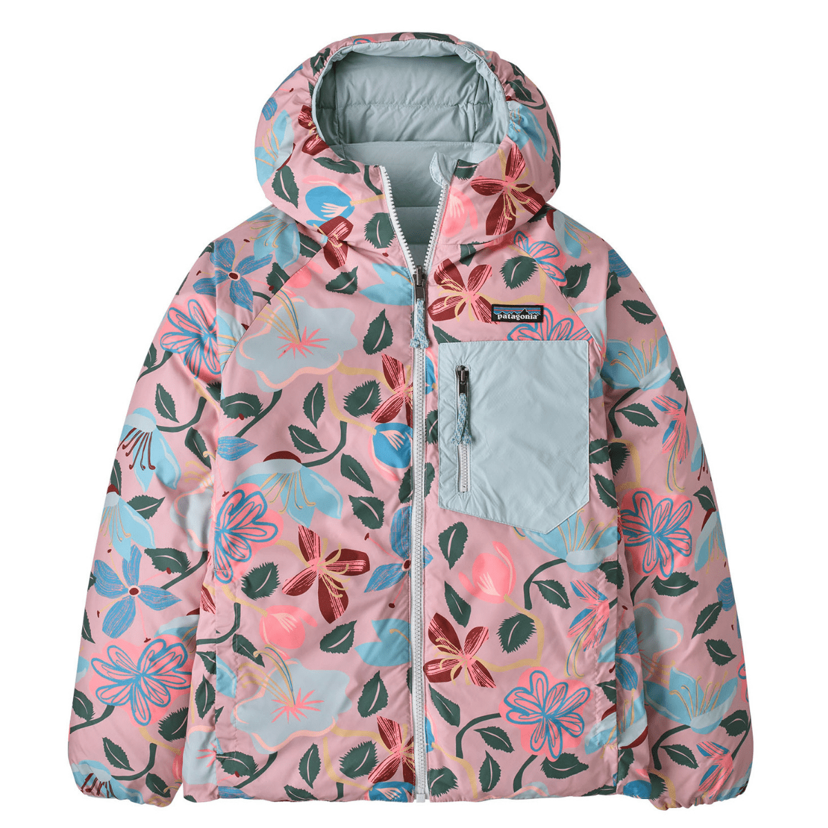 Patagonia - Kids Reversible Down Sweater Hoody Virtually Blue - Guttelus