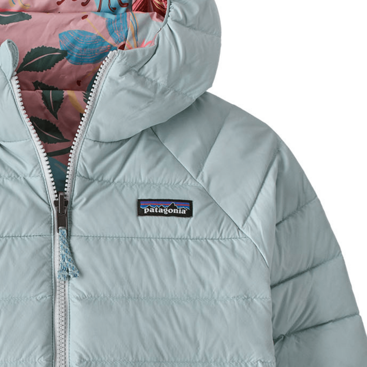 Patagonia - Kids Reversible Down Sweater Hoody Virtually Blue - Guttelus