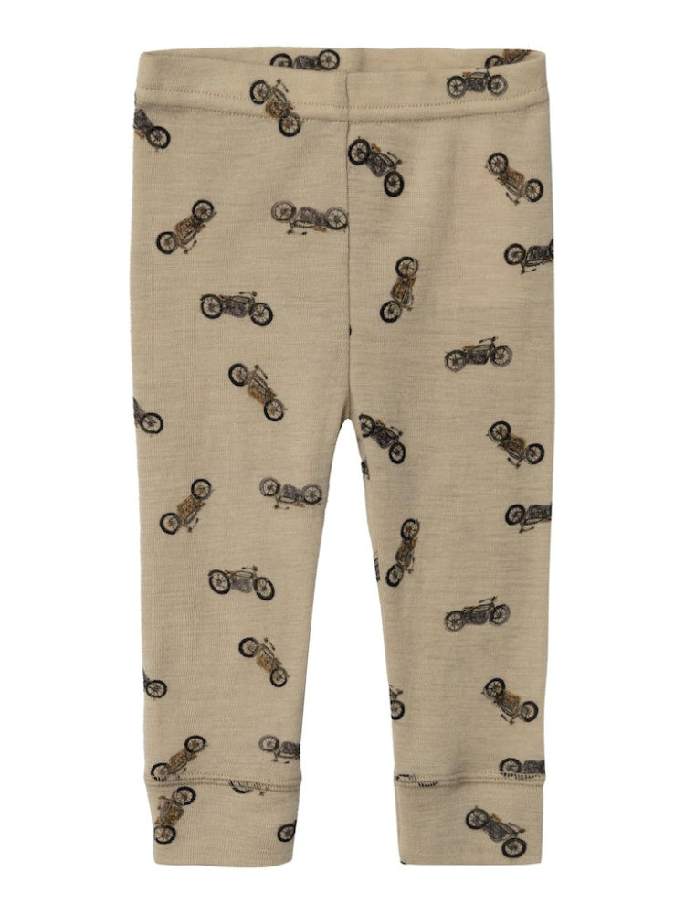 Name It - Leggings i Ull Baby Wang Motorsykler London Fog
