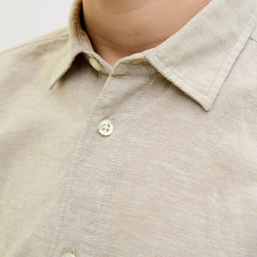 Jack & Jones - Linskjorte Kortermet Breeze Crockery