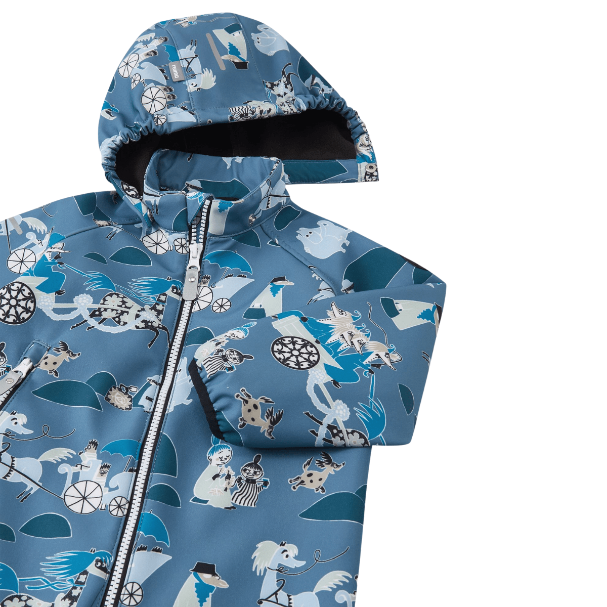 Reima - Softshelldress Moomin Mjosa Blue Ocean - Guttelus.no