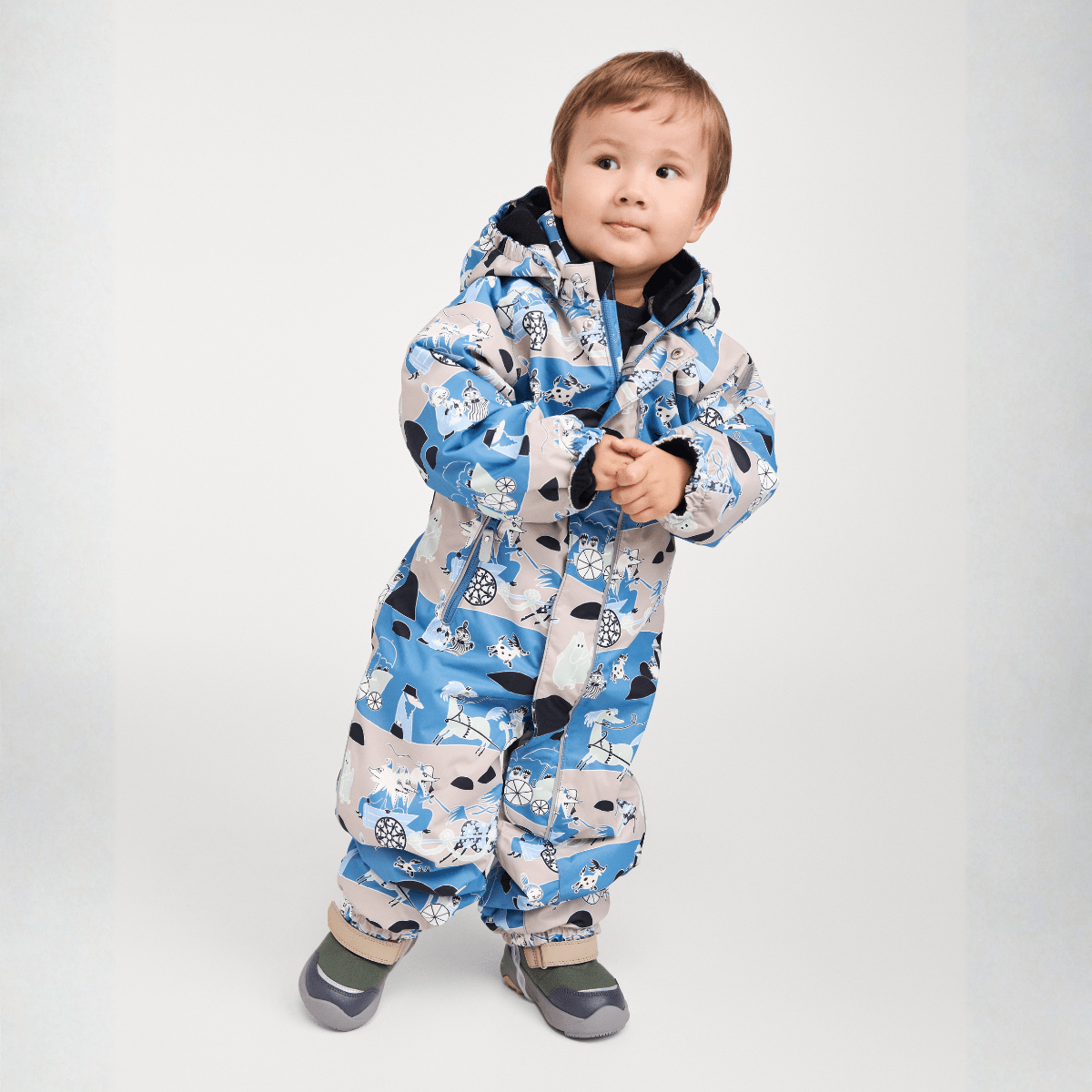 Reima - Vinterdress Baby Moomin Puhuri Blue Ocean - Guttelus.no