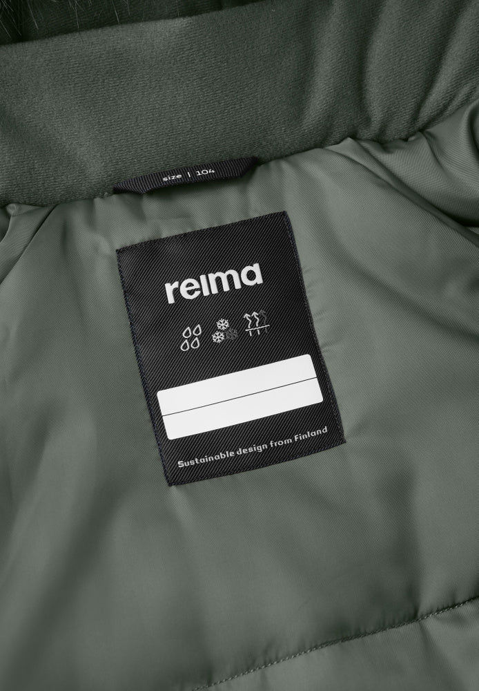 Reima - Vinterdress Trondheim Reimatec Thyme Green - Guttelus.no